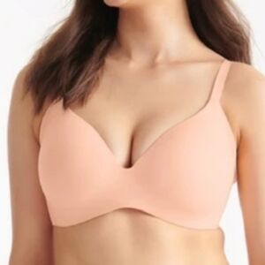 Knix Women's WingWoman Contour Wireless Bra in Honey Peach Size 36B, 38B, 36C